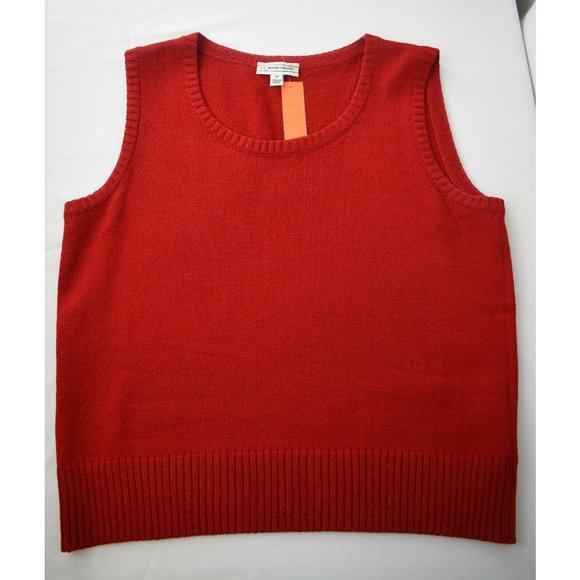 St. John Santana Knit Shell Top Sleeveless Medium Vintage - Picture 9 of 12